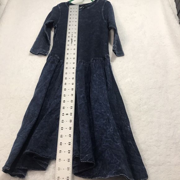 Hard Tail Forever Girls Blue A Line Dress Size L 14 - Picture 7 of 8